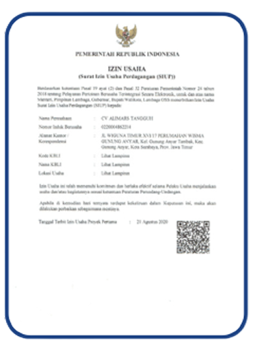 Surat Izin Usaha Perdagangan (SIUP)